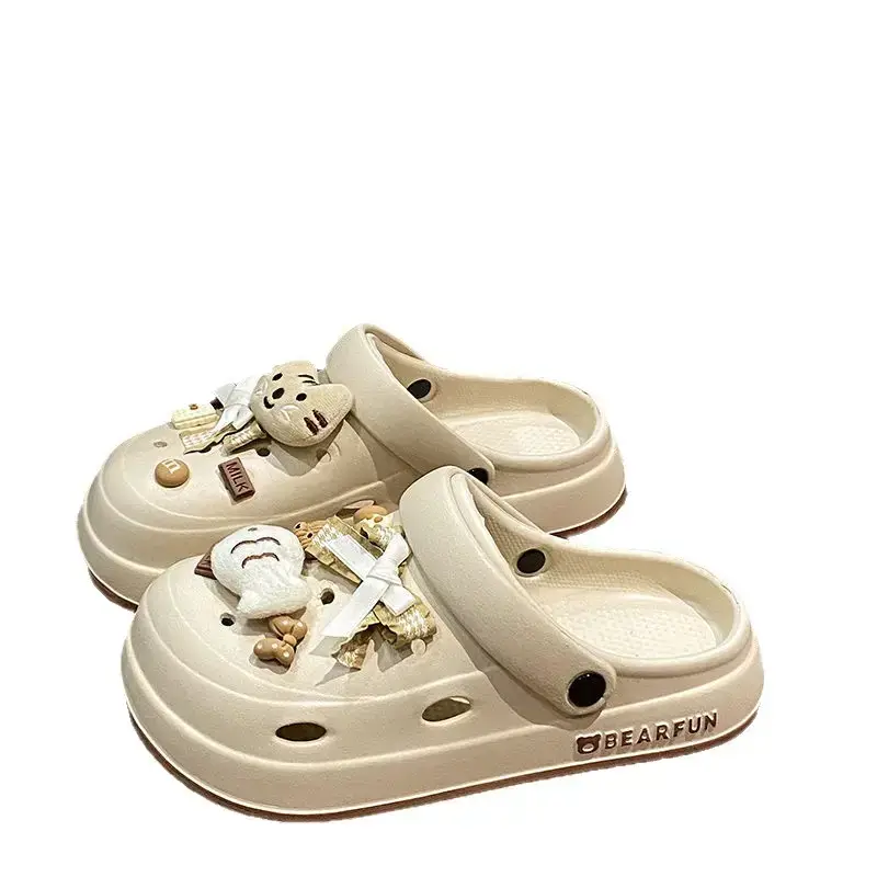 Eva Thick-Soled Clogs for Women, Summer Outer Wear, Non-Slip, Popular Cute Cat and Fish Toe-Toe Two-Wear Sandals - Image 41