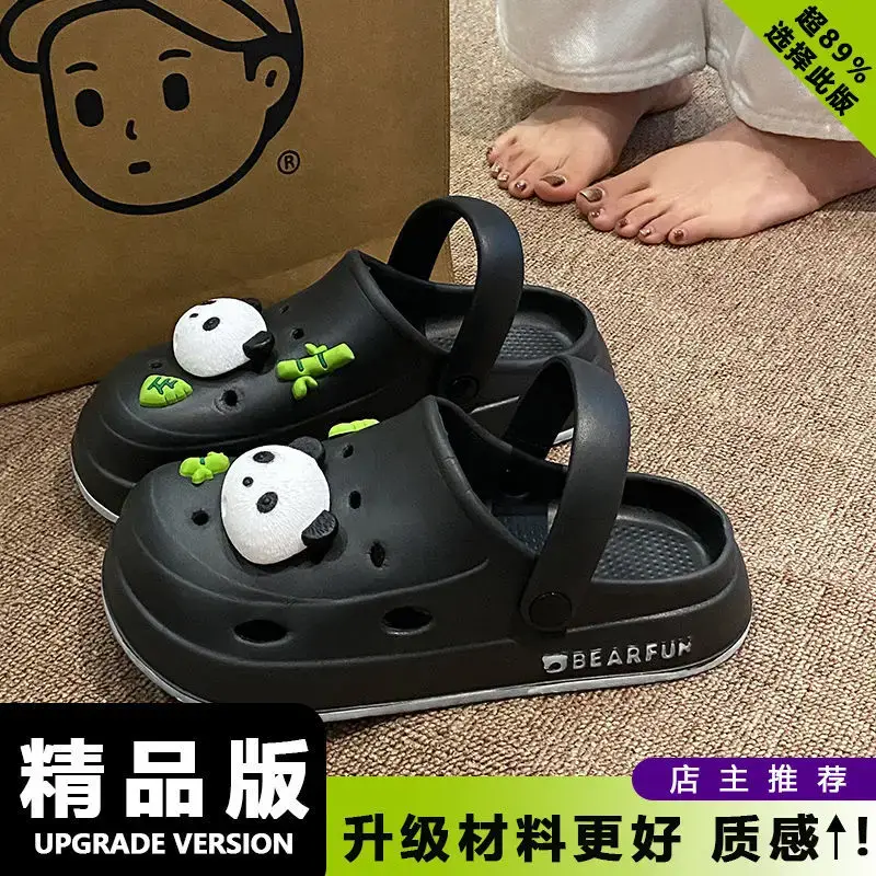Eva Thick-Soled Clogs for Women, Summer Outer Wear, Non-Slip, Popular Cute Cat and Fish Toe-Toe Two-Wear Sandals - Image 17