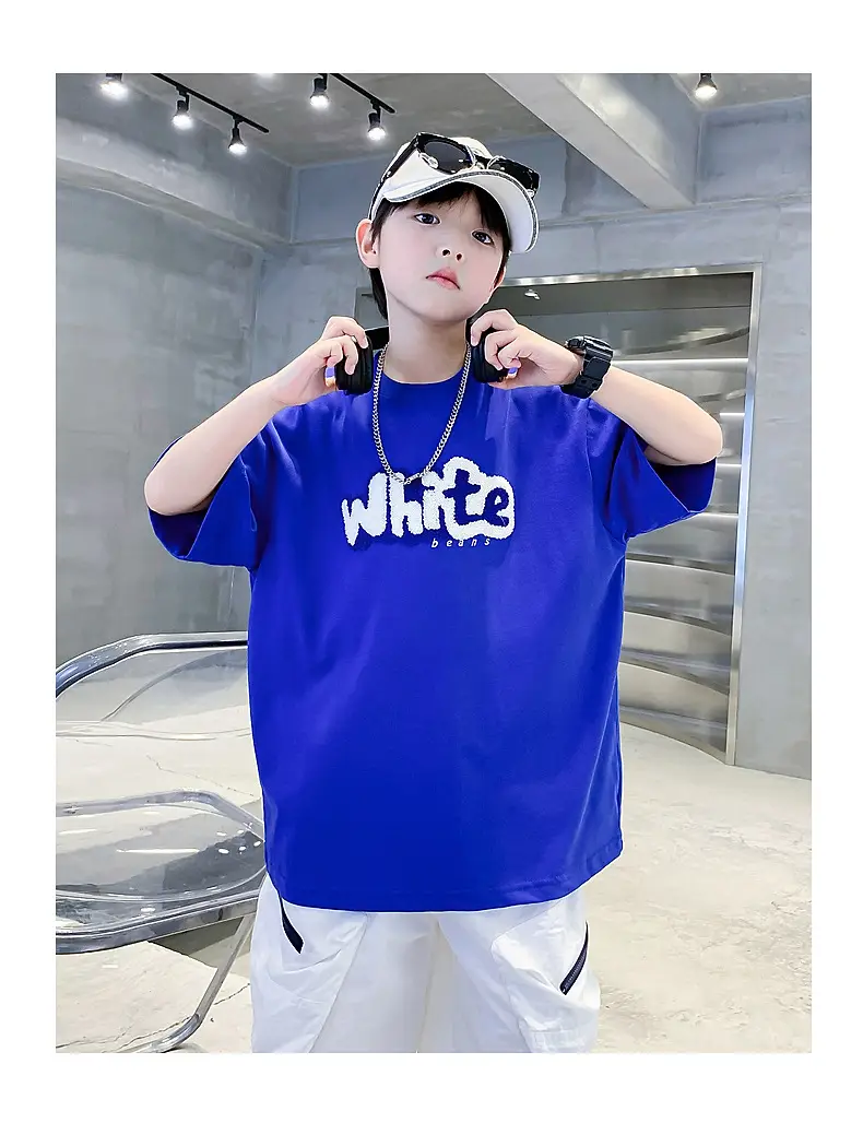 Boys Green Cotton T-Shirt 2026 Summer Ice Feel — feature 11