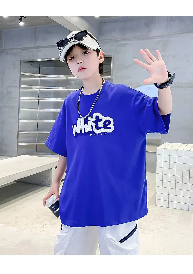 Boys Green Cotton T-Shirt 2026 Summer Ice Feel — feature 13