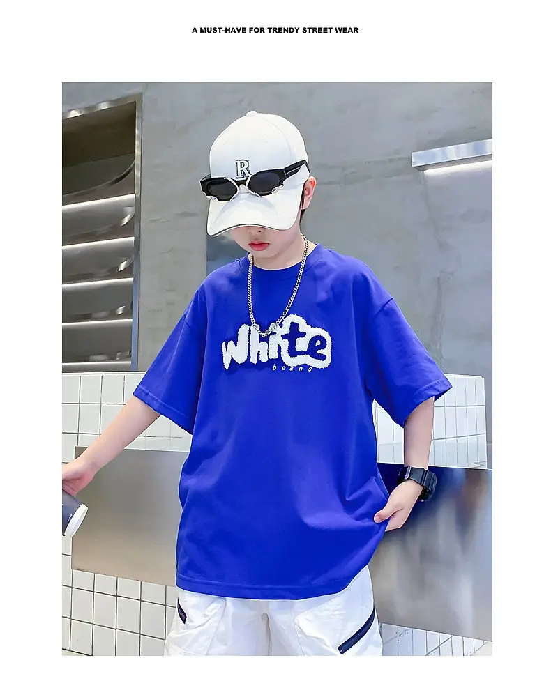 Boys Green Cotton T-Shirt 2026 Summer Ice Feel — feature 2