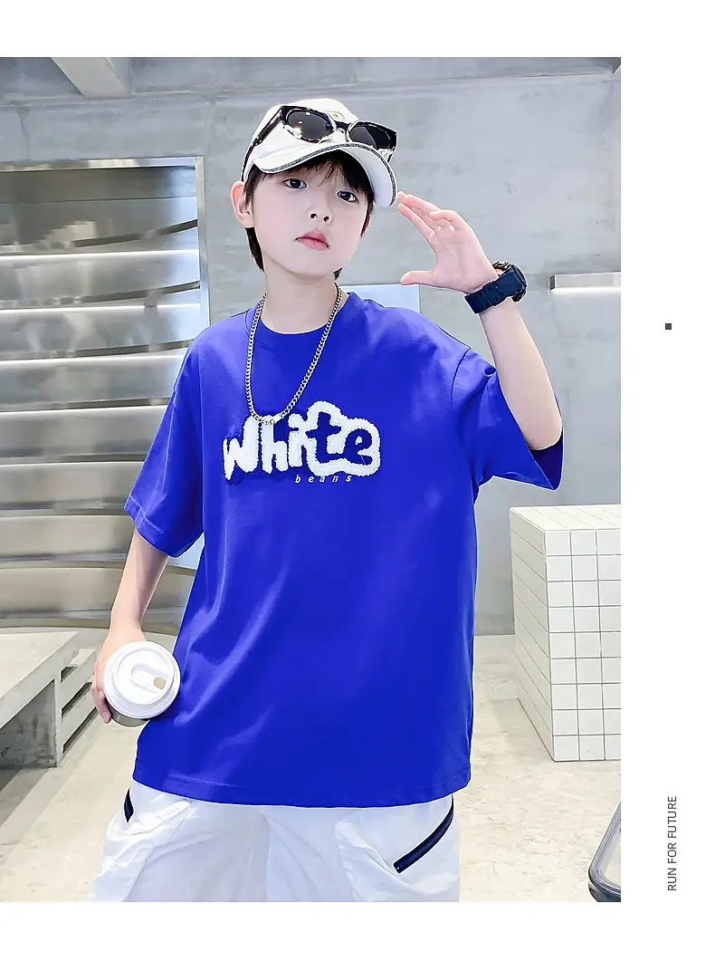Boys Green Cotton T-Shirt 2026 Summer Ice Feel — feature 9