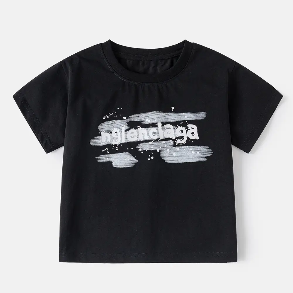 2025 Boys Summer Short Sleeve T-Shirt White - Image 7