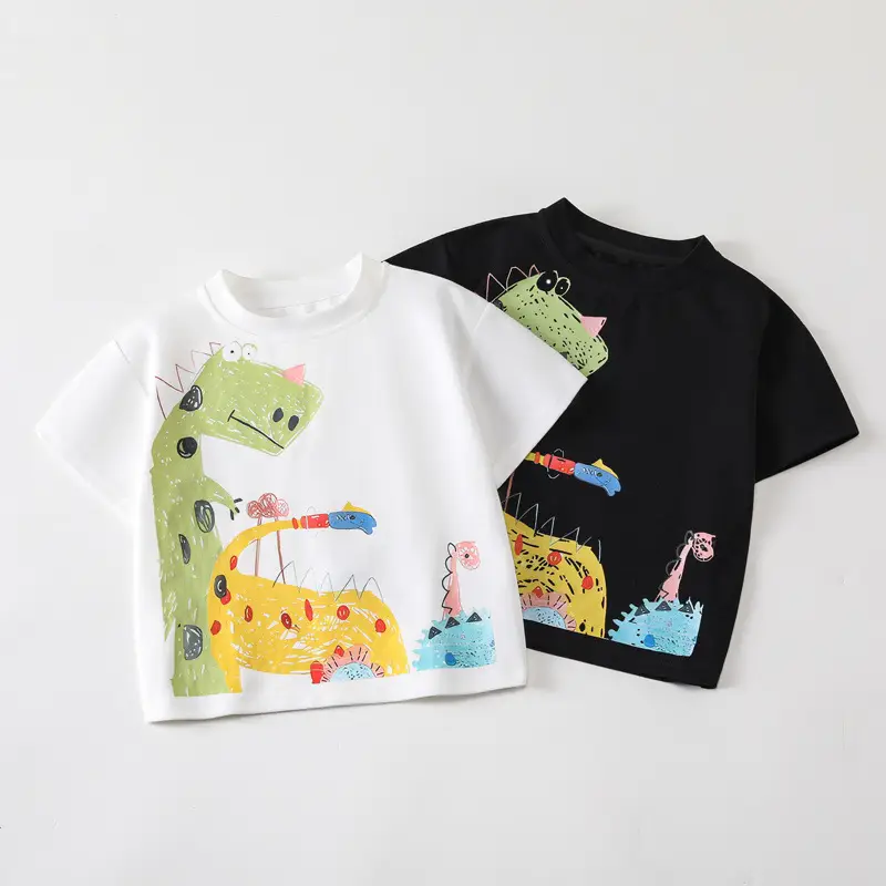 Baby Cartoon T-Shirt White Short Sleeve Kids — feature 1