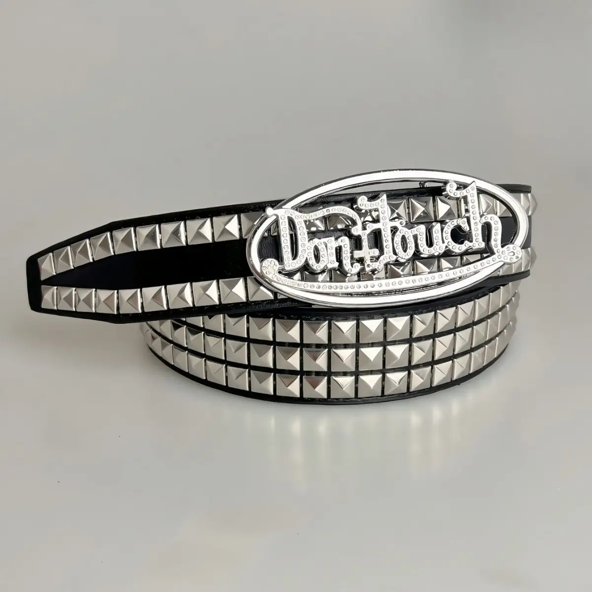 Vintage Hot Girl Belt with Rivet Patchwork & Faux Leather - Image 7