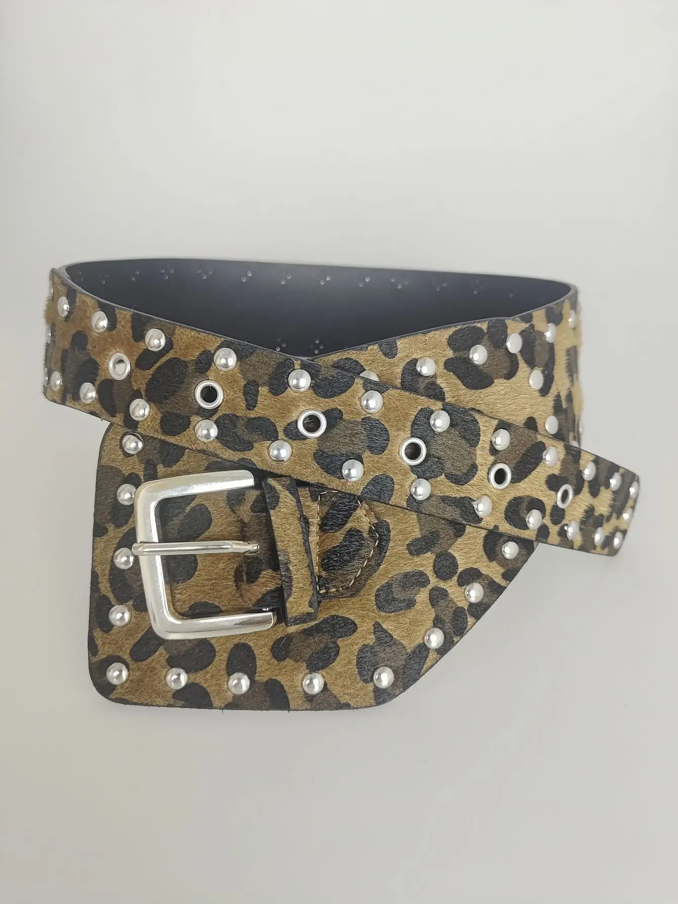 Lupita Leather Belt with Fur Tassels for Women — feature 11