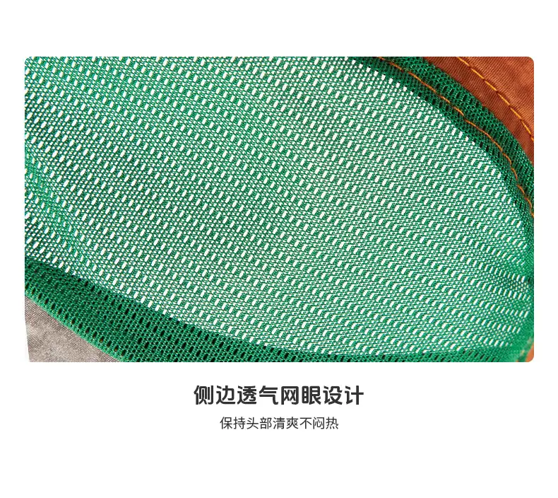 Durable Night Light Baseball Cap Orange Green Gray — feature 10