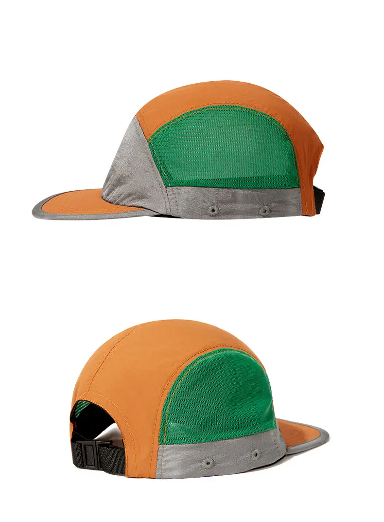 Durable Night Light Baseball Cap Orange Green Gray — feature 13