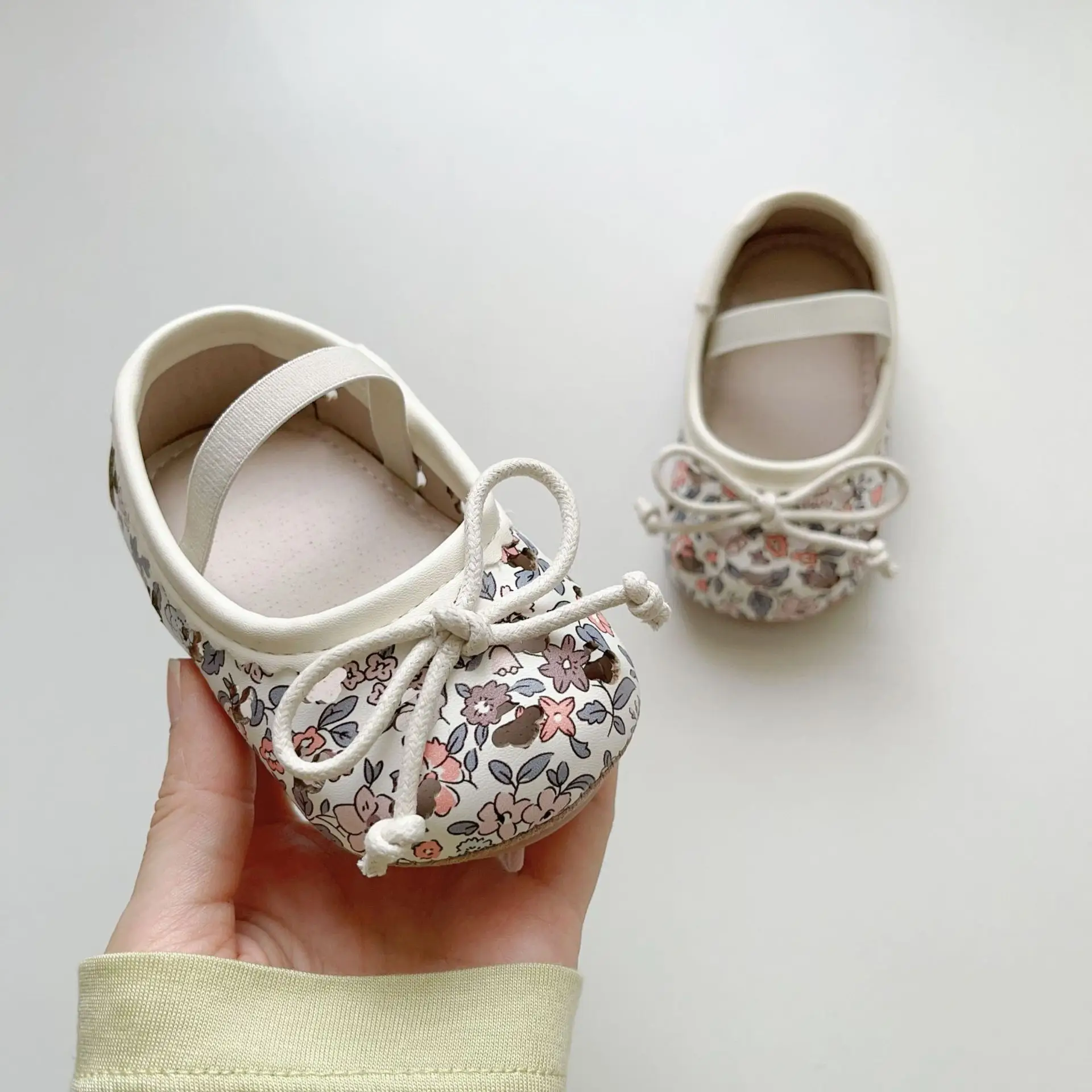 Baby Bow Sandals 6-18M Rubber Soft Sole