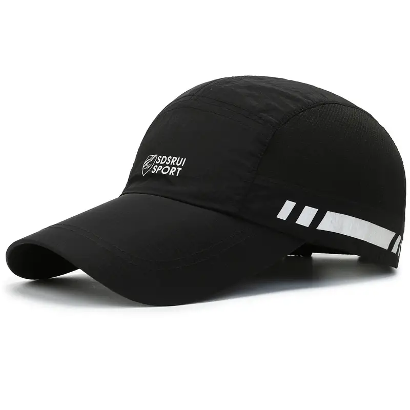 Men Black Sun Hat Sports Travel Baseball Cap - Image 5