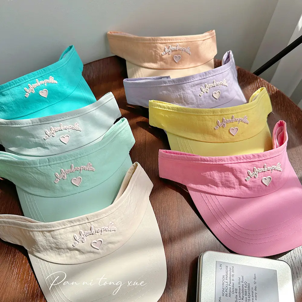 Baby Sun Visor Hat Mint Green Peaked Cap — feature 30