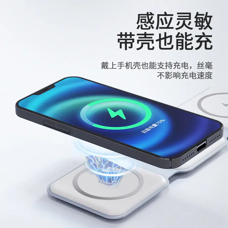 Three-in-One Magnetic Wireless Charger for Apple Devices β feature 17