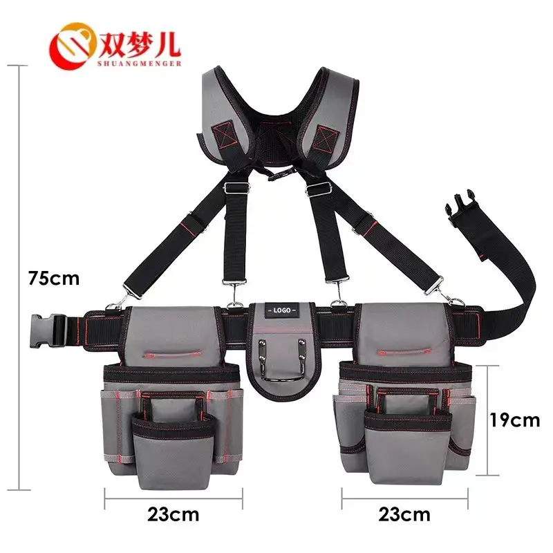 Large Multifunctional Repair Tool Belt Bag with Strap for Woodworking Screw Tools - Image 5
