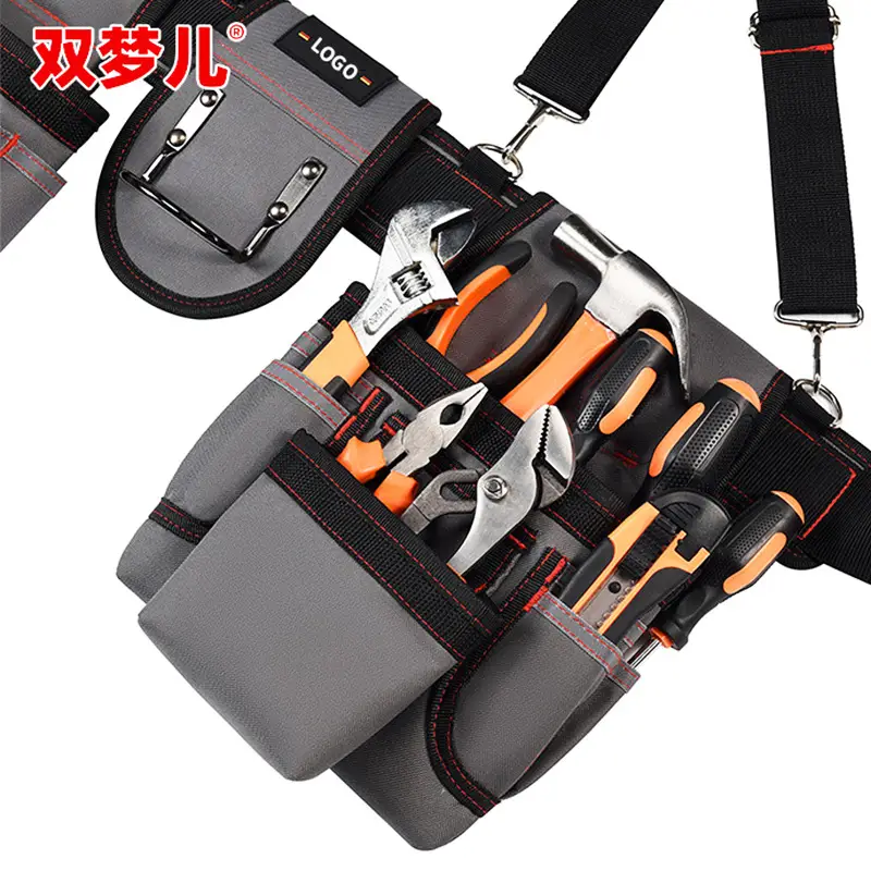 Large Multifunctional Repair Tool Belt Bag with Strap for Woodworking Screw Tools - Image 6