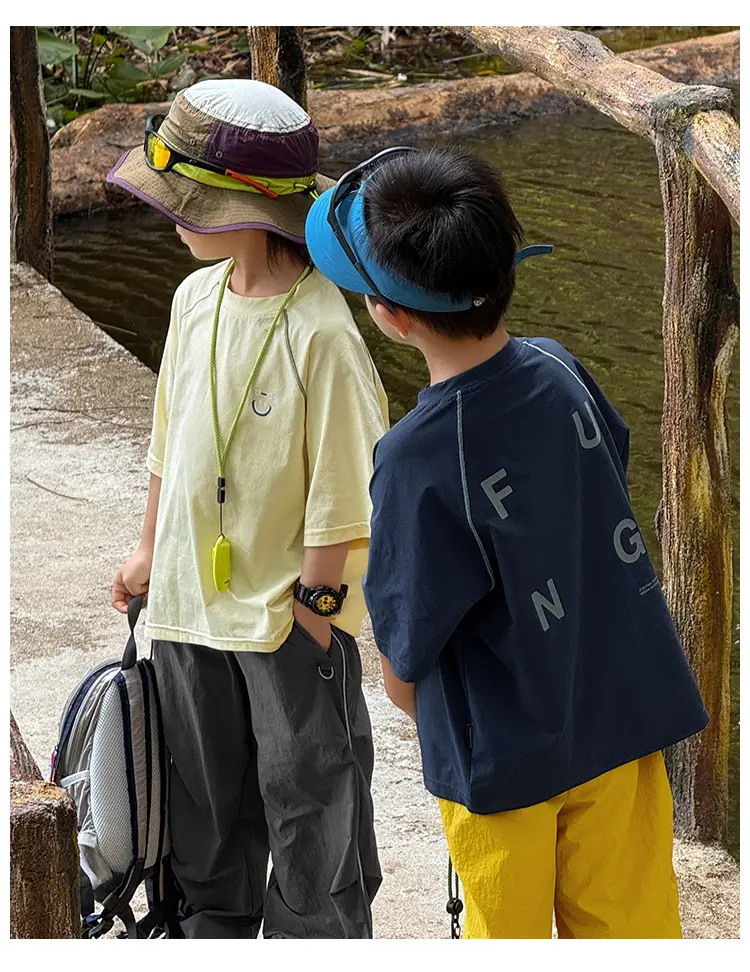 Kids 2026 Summer T-Shirt Set with Hat & Headband — feature 17