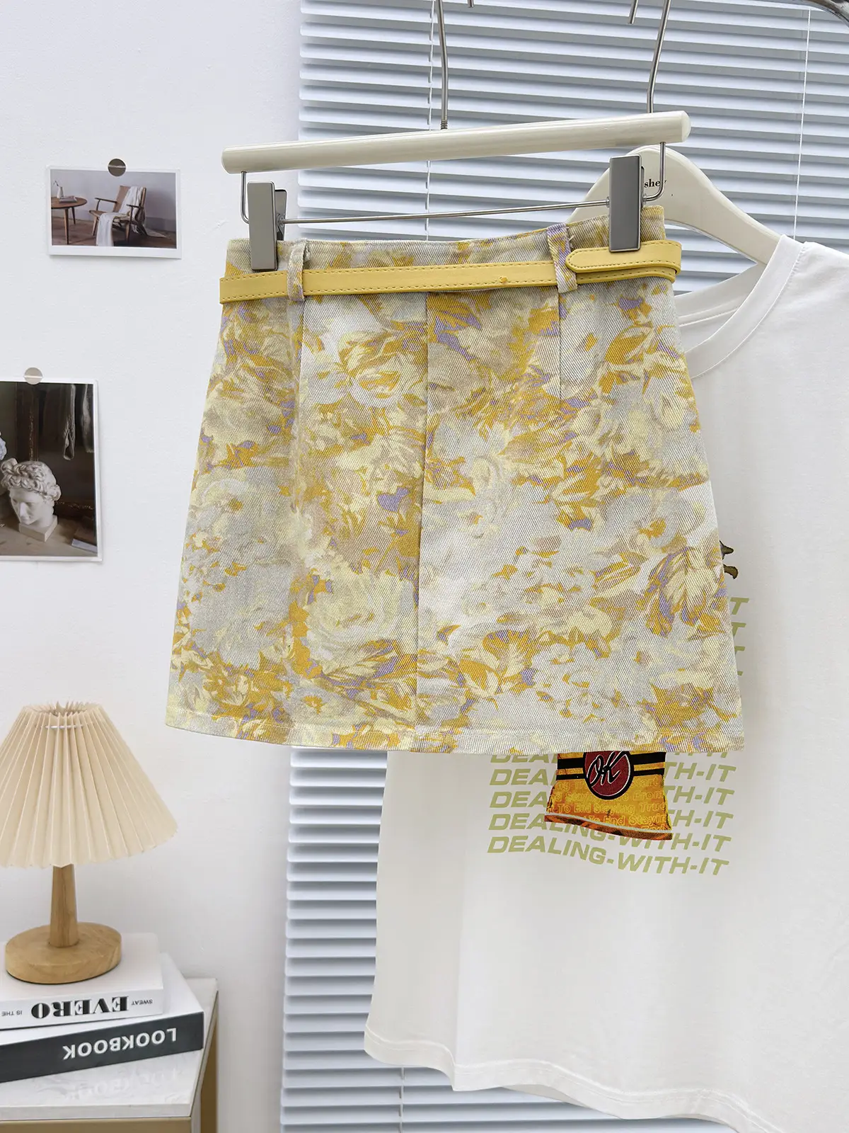 Tie Dye Denim Skirt 2025 Hot Girl Women's High Waist