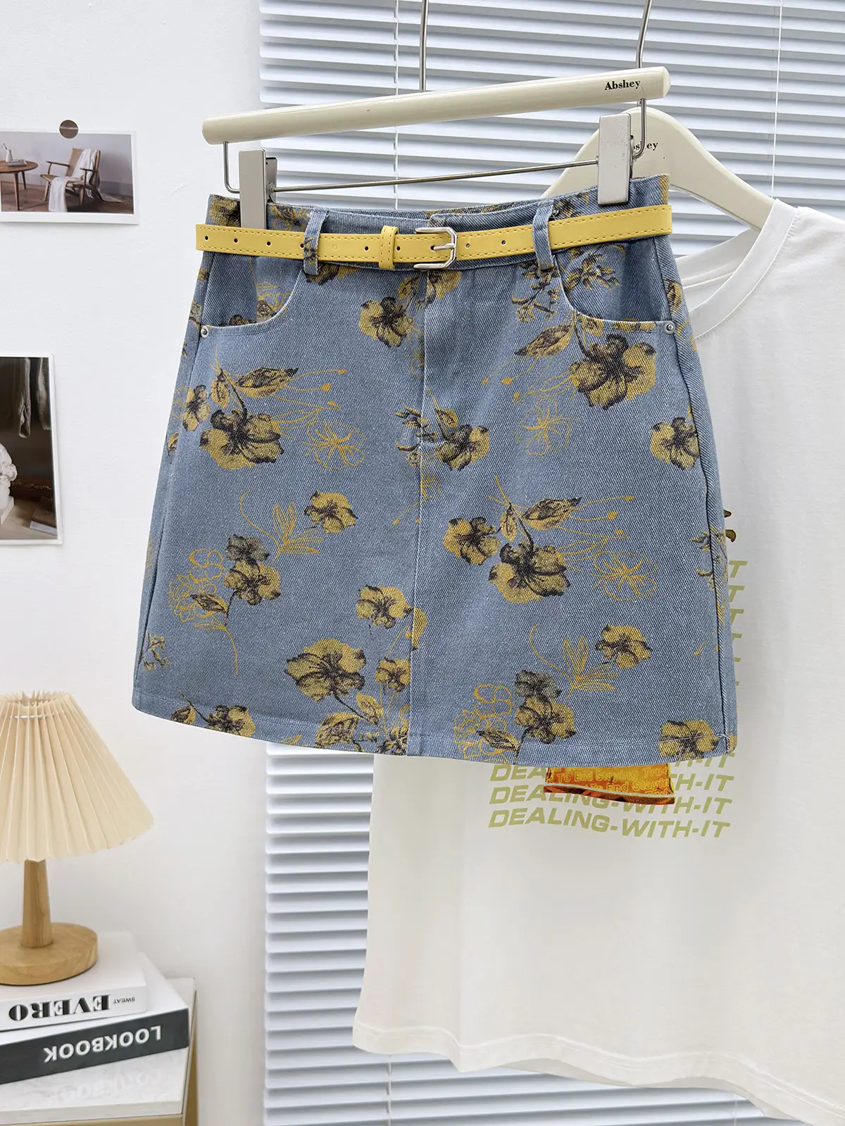 Tie Dye Denim Skirt 2025 Hot Girl Women's High Waist