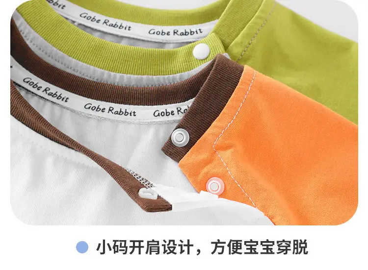 Kids Cartoon T-Shirt Blue White Summer Casual Top — feature 14