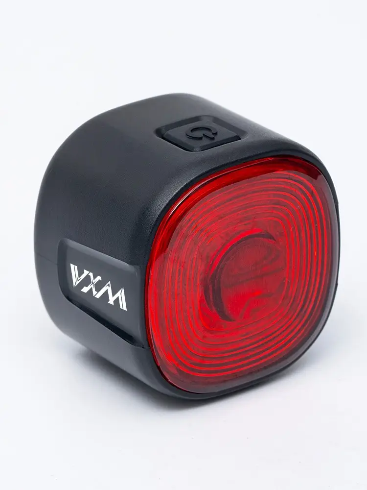 Bicycle intelligent sensor warning brake tail light mountain road bike color night riding USB charging warning light