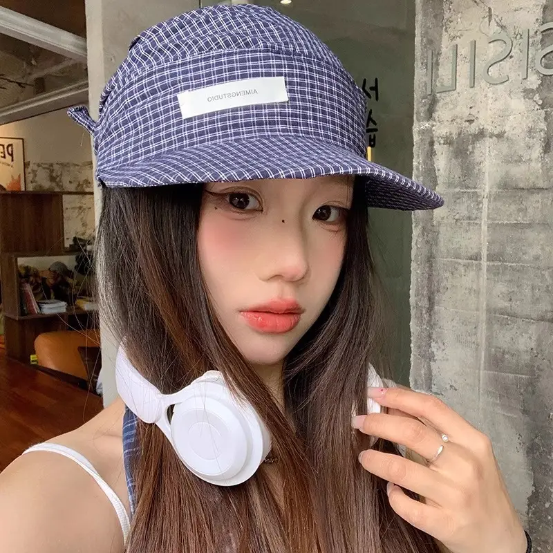 Japanese Style Plaid Duckling Tongue Hat for Women - Image 5