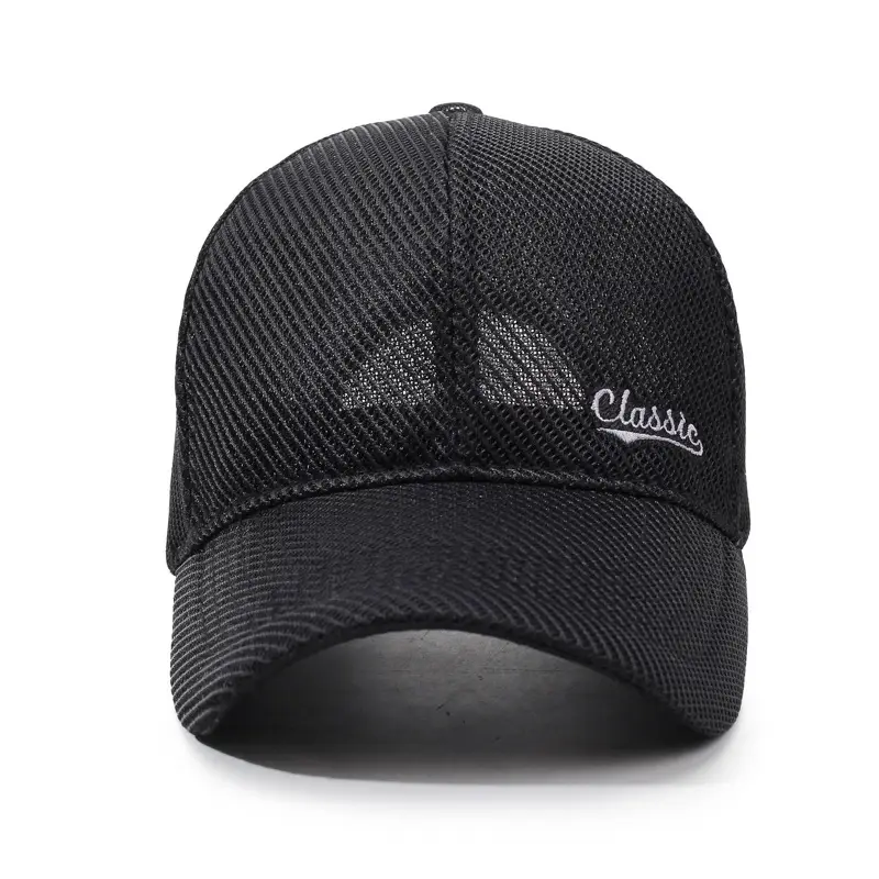 Summer Mesh Baseball Cap with Extended Brim - Image 6