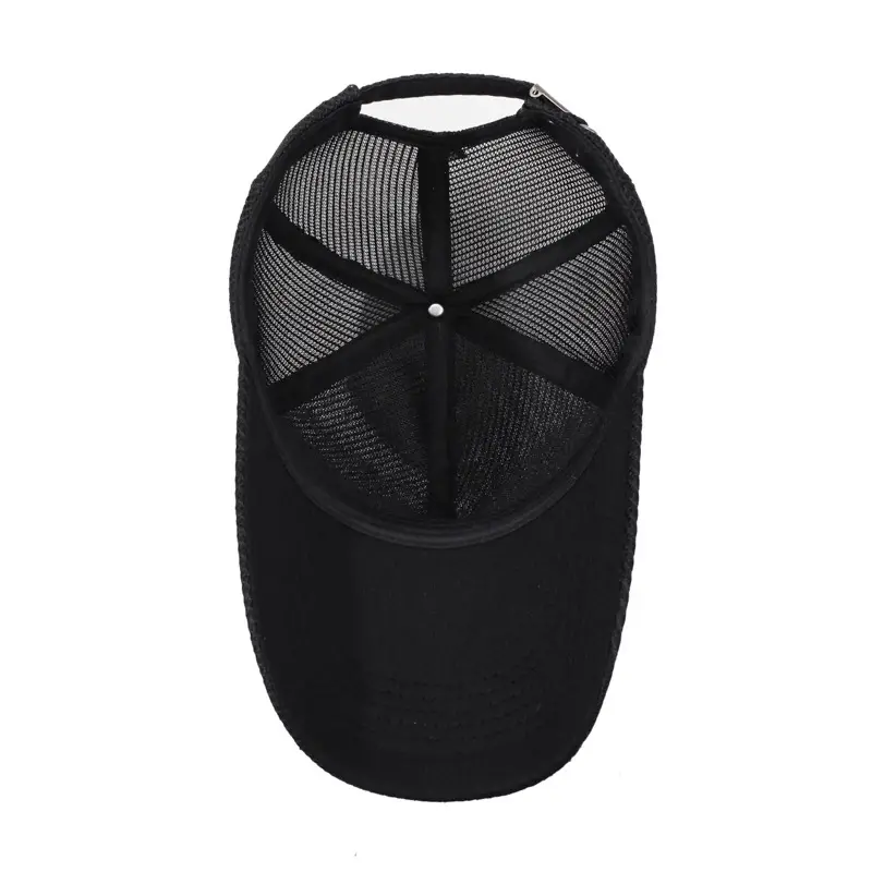 Summer Mesh Baseball Cap with Extended Brim - Image 8