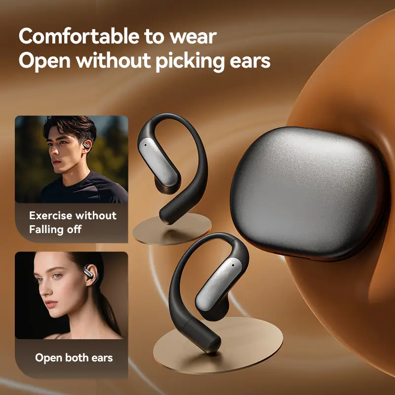 Ai Translation M127 Bluetooth Earphones Wireless Ear-Hook Type Bone Conduction Open Design Non-In-Ear Private Model Noise Reduction Bone Conduction
