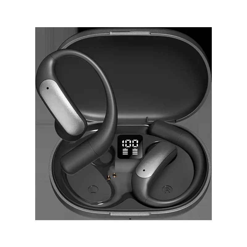 Ai Translation M127 Bluetooth Earphones Wireless Ear-Hook Type Bone Conduction Open Design Non-In-Ear Private Model Noise Reduction Bone Conduction