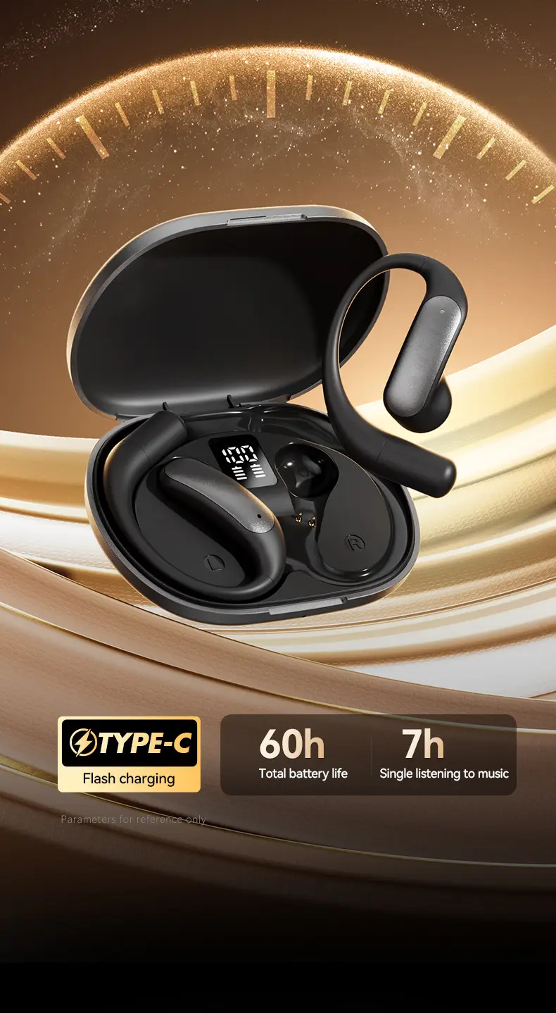 Ai Translation M127 Bluetooth Earphones Wireless Ear-Hook Type Bone Conduction Open Design Non-In-Ear Private Model Noise Reduction Bone Conduction — feature 10