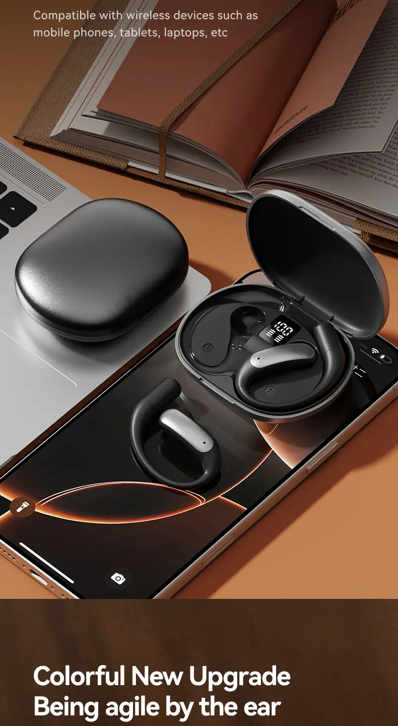 Ai Translation M127 Bluetooth Earphones Wireless Ear-Hook Type Bone Conduction Open Design Non-In-Ear Private Model Noise Reduction Bone Conduction — feature 13