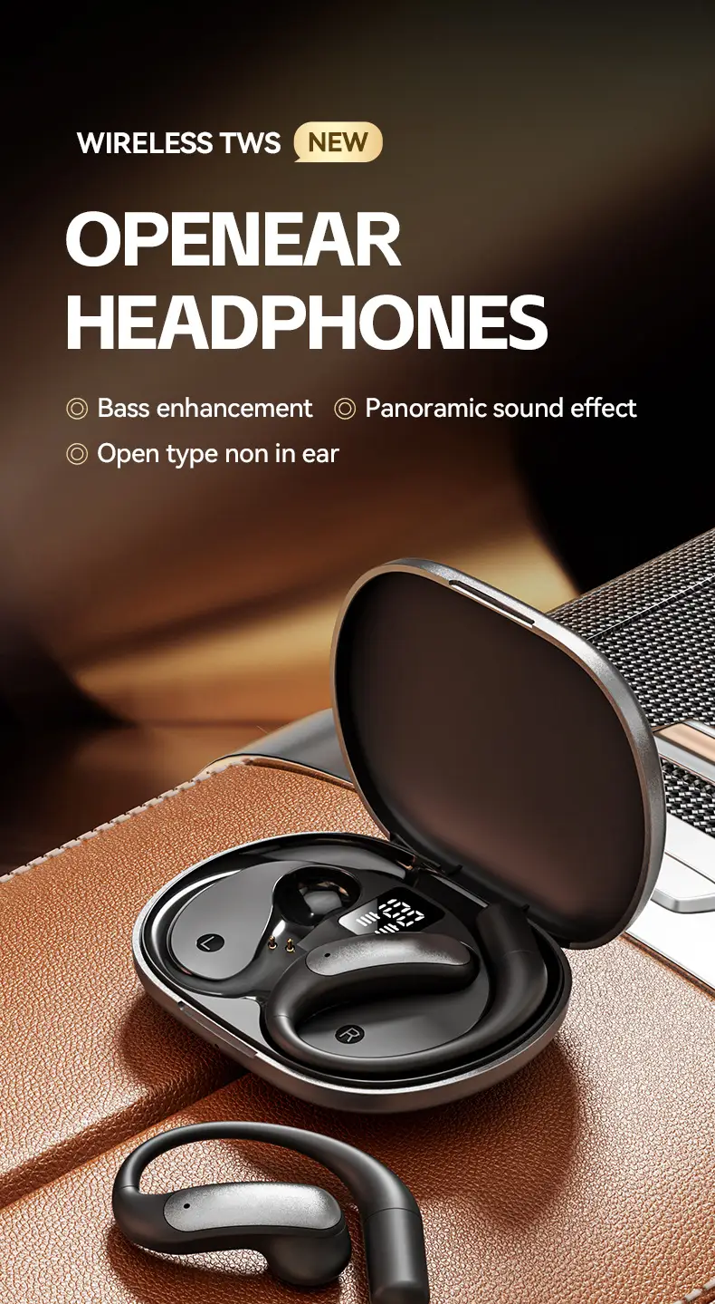 Ai Translation M127 Bluetooth Earphones Wireless Ear-Hook Type Bone Conduction Open Design Non-In-Ear Private Model Noise Reduction Bone Conduction — feature 2