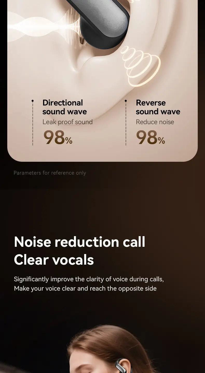 Ai Translation M127 Bluetooth Earphones Wireless Ear-Hook Type Bone Conduction Open Design Non-In-Ear Private Model Noise Reduction Bone Conduction — feature 8