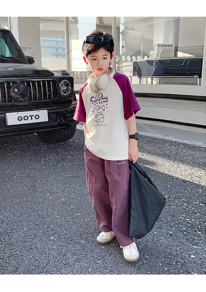 Boys Summer Korean Style Graffiti T-Shirt 2026 — feature 11