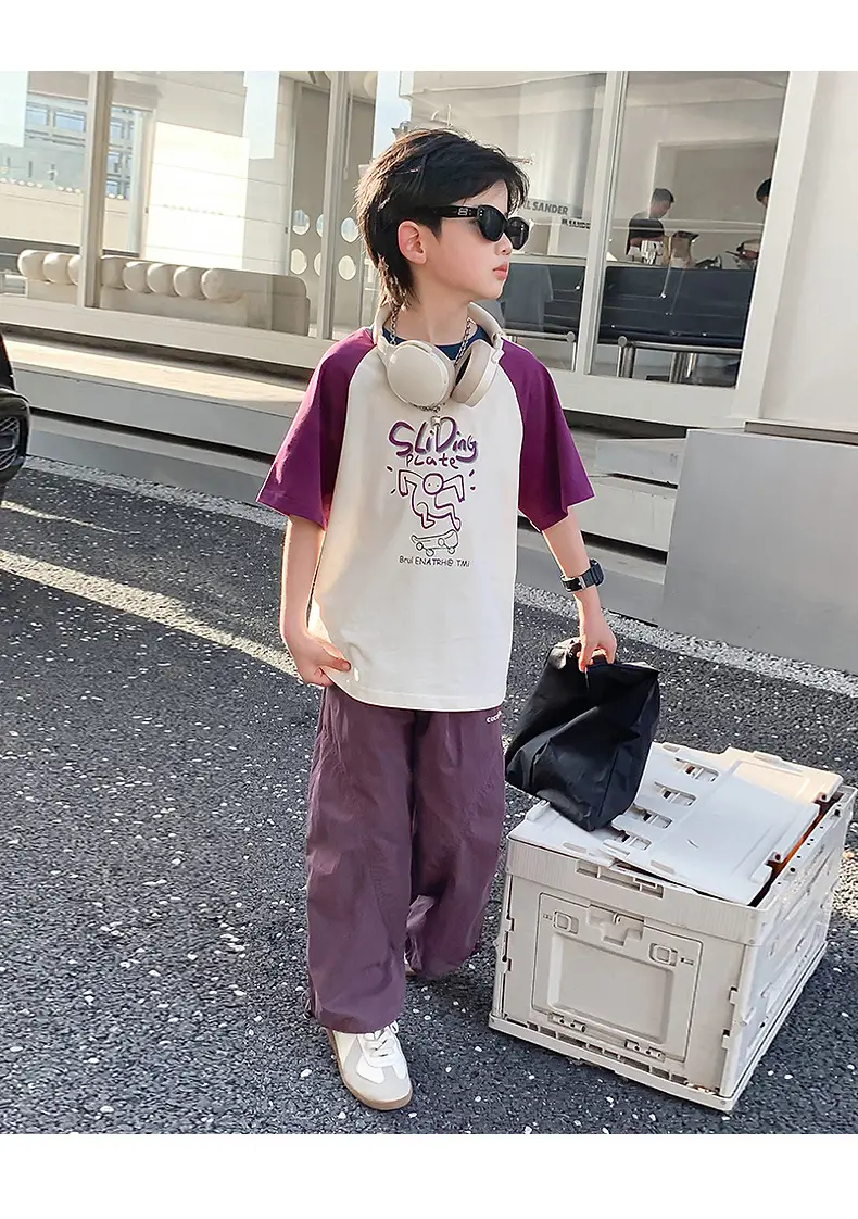 Boys Summer Korean Style Graffiti T-Shirt 2026 — feature 12