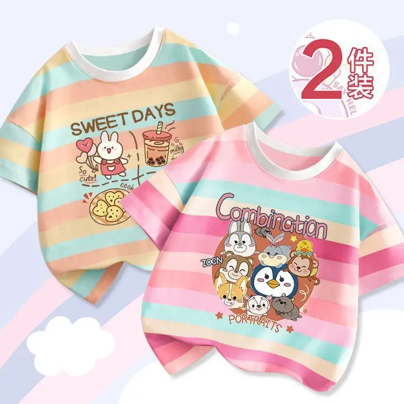 Girls' Striped T-Shirts 2023 New Arrival - Image 23