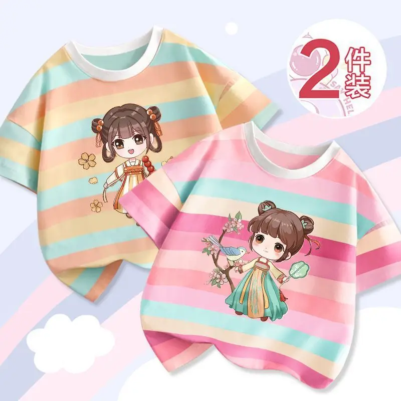 Girls' Striped T-Shirts 2023 New Arrival - Image 14