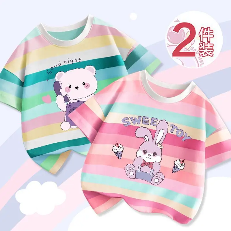 Girls' Striped T-Shirts 2023 New Arrival - Image 26