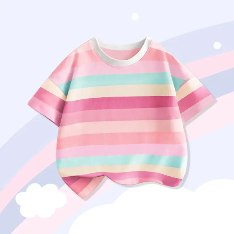 Girls' Striped T-Shirts 2023 New Arrival - Image 29