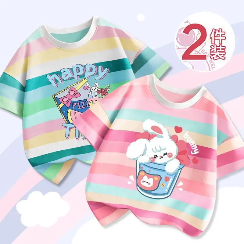Girls' Striped T-Shirts 2023 New Arrival - Image 9