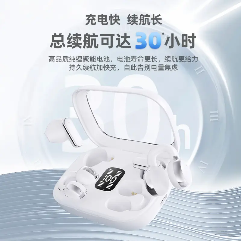 Cross-Border New Model Q10 Dual-Ear Wireless Bluetooth Headphones with High Battery Life, In-Ear Clip-On Ear-Hook Sports Noise-Canceling Headphones - Image 5