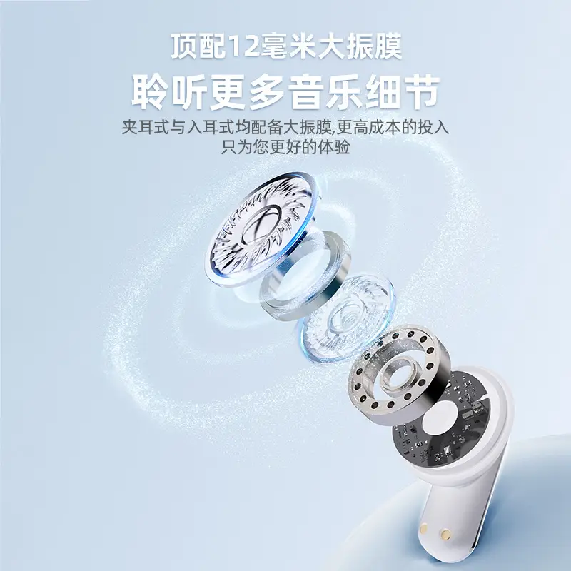 Cross-Border New Model Q10 Dual-Ear Wireless Bluetooth Headphones with High Battery Life, In-Ear Clip-On Ear-Hook Sports Noise-Canceling Headphones - Image 7