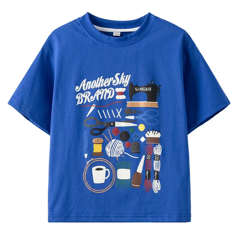 Trendy Boys Summer T-Shirt Cartoon Print Loose Fit - Image 7