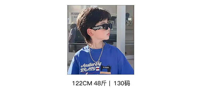 Trendy Boys Summer T-Shirt Cartoon Print Loose Fit — feature 15