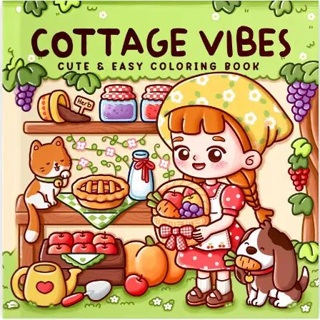 Little Cuddles Adult and Teen Coloring Book Cute Animal Friends Cross Border Coloring Book