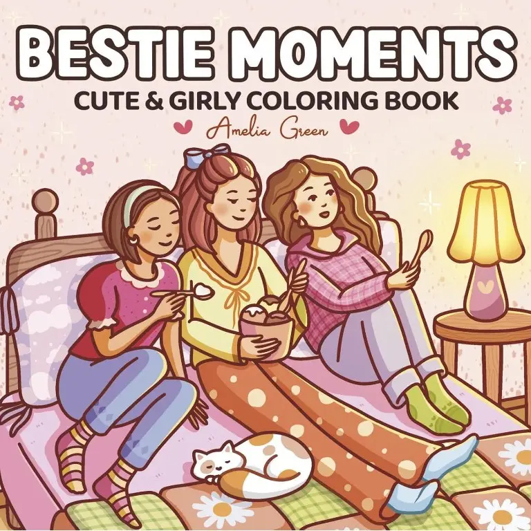 Little Cuddles Adult and Teen Coloring Book Cute Animal Friends Cross Border Coloring Book