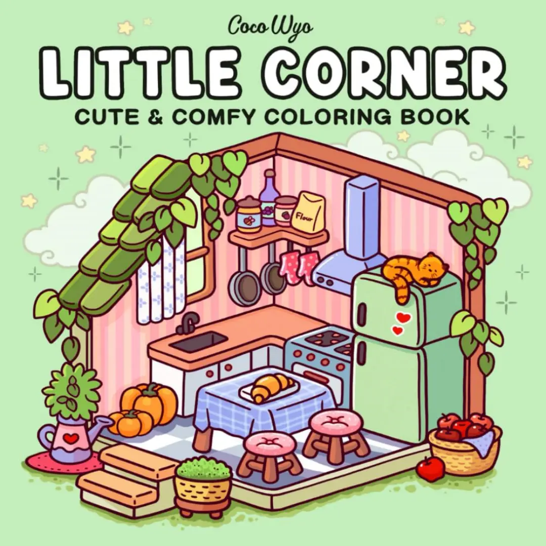 Little Cuddles Adult and Teen Coloring Book Cute Animal Friends Cross Border Coloring Book
