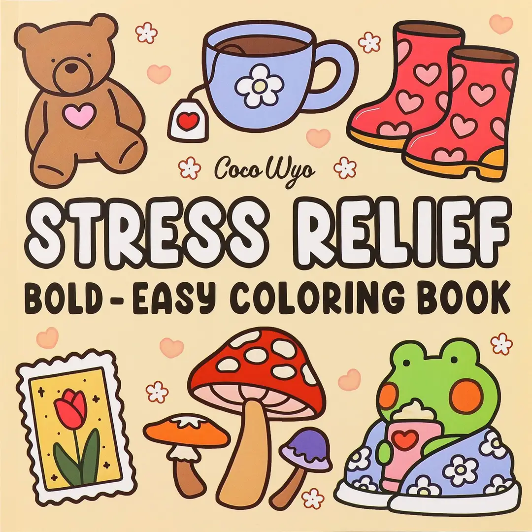 Little Cuddles Adult and Teen Coloring Book Cute Animal Friends Cross Border Coloring Book