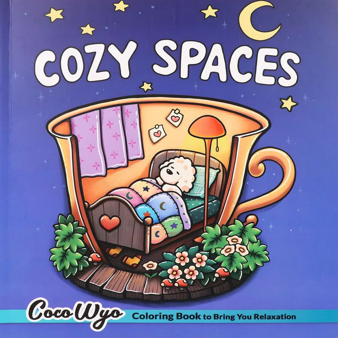 Little Cuddles Adult and Teen Coloring Book Cute Animal Friends Cross Border Coloring Book