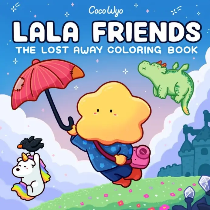 Little Cuddles Adult and Teen Coloring Book Cute Animal Friends Cross Border Coloring Book