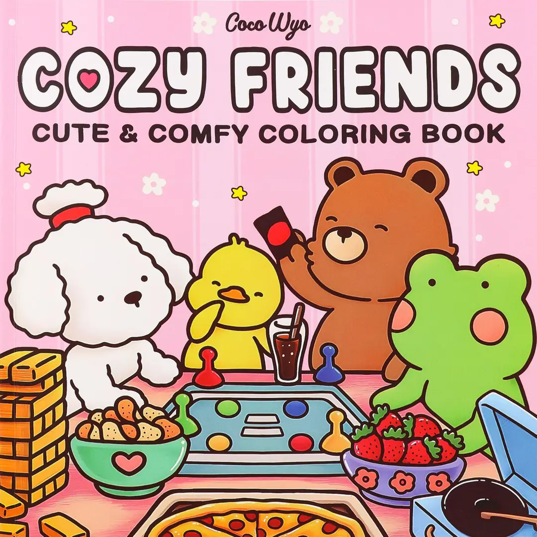 Little Cuddles Adult and Teen Coloring Book Cute Animal Friends Cross Border Coloring Book